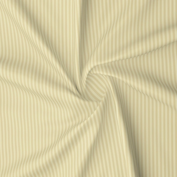 MORADO Glace Cotton Plain Stripe Double Duvet Cover 90x100 Inches | Soft, Breathable & Durable Cotton Duvet Cover for Double Bed(Beige)