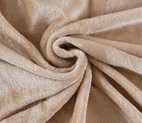 MORADO 190 GSM Flannel Super Soft Warm Double Bed Bedsheet with 2 Pillow Covers for Winters - 90x100 Inches, Camel - 90x100 Inches, Camel