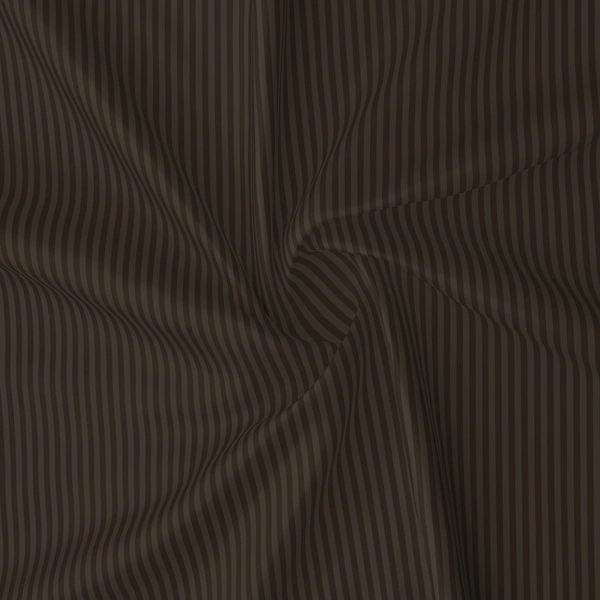 MORADO Premium Glace Cotton Stripe Double Flat Bedsheet With 2 Pillow Covers for Home-Hotels-Guest House (90x100 Inches)-Coffee