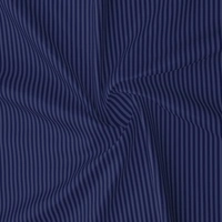 MORADO Premium Glace Cotton Stripe Double Flat Bedsheet With 2 Pillow Covers for Home-Hotels-Guest House (90x100 Inches)-Navyblue