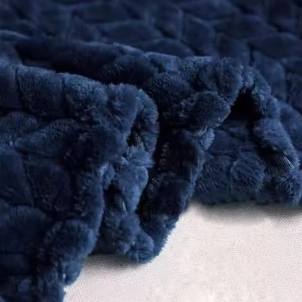 Morado MORADO 190 GSM Flannel Super Soft Warm Single Blanket for Winters - 60x90 Inches,Navy Blue - 60x90inches, Blue