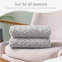 Morado MORADO 190 GSM Flannel Super Soft Warm Single Blanket for Winters - 60x90 Inches, Light Grey