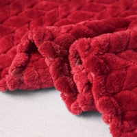 Morado MORADO 230 GSM Flannel Super Soft Warm Double Blanket for Winters - 90x90 Inches, Light Grey - Maroon