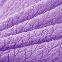 Morado MORADO 190 GSM Flannel Super Soft Warm Double Blanket for Winters - 90x90 Inches, Light Purple - 90x90 inches, Wisteria