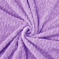 Morado MORADO 230 GSM Flannel Super Soft Warm Double Blanket for Winters - 90x90 Inches, Light Purple - Light Purple