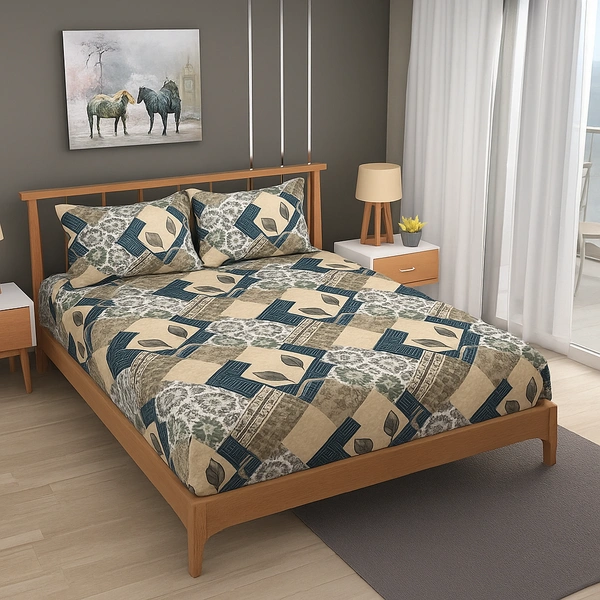 Morado MORADO 190 GSM Flannel Super Soft Warm Double Blanket for Winters - 90x90 Inches, Blue Green - 90x90 Inches, Killarney