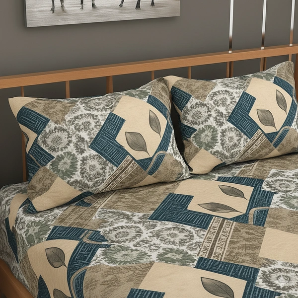 Morado MORADO 190 GSM Flannel Super Soft Warm Double Blanket for Winters - 90x90 Inches, Blue Green - 90x90 Inches, Killarney