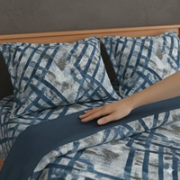 Morado MORADO 190 GSM Flannel Super Soft Warm Double Blanket for Winters - 90x90 Inches, Blue Grey - 90x90 Inches, Blue