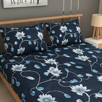 Morado MORADO 190 GSM Flannel Super Soft Warm Double Blanket for Winters - 90x90 Inches, Blue  - 90x90 Inches, Dark Blue