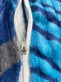 MORADO 190 GSM Flannel Super Soft Warm Elastic Fitted Single Bed Bedsheet with 1 Pillow Covers for Winters - 36x72x8 Inches, Mocha - 36x72x8 Inches, Blue