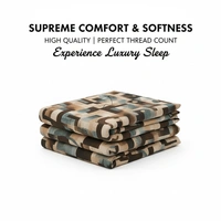 Morado MORADO 190 GSM Flannel Super Soft Warm Double Blanket for Winters - 90x90 Inches, Brown  - 90X90 Inches, Concord