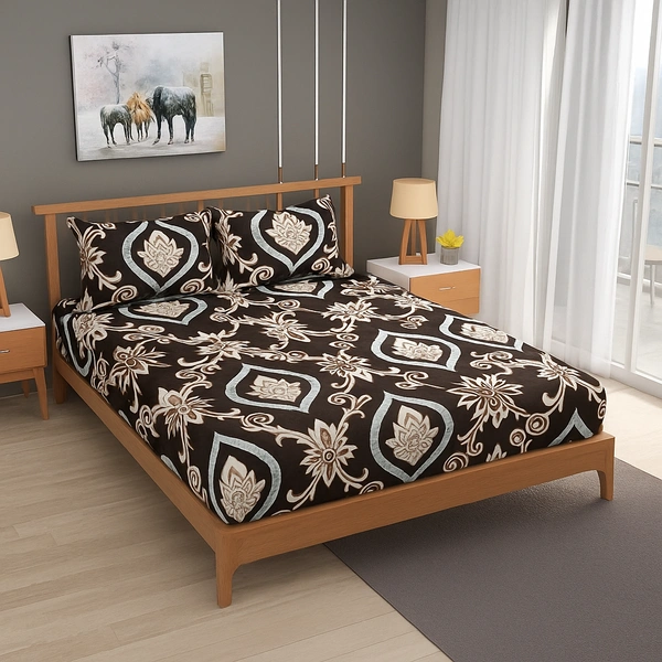 Morado MORADO 190 GSM Flannel Super Soft Warm Double Blanket for Winters - 90x90 Inches, Brown  - 90x90 Inches, Cowboy