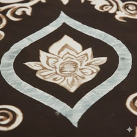 Morado MORADO 190 GSM Flannel Super Soft Warm Double Blanket for Winters - 90x90 Inches, Brown  - 90x90 Inches, Cowboy