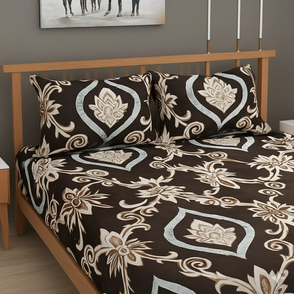 Morado MORADO 190 GSM Flannel Super Soft Warm Double Blanket for Winters - 90x90 Inches, Brown  - 90x90 Inches, Cowboy