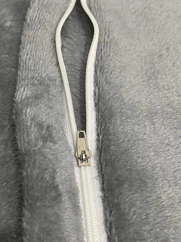 MORADO 190 GSM Flannel Super Soft Warm Double Bed Quilt Cover/Duvet Cover/Rajai Cover/Blanket Cover for Winters with Zipper -90x100 Inches, Cadet Grey - 90x100 Inches, Cadet Grey