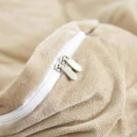 MORADO 190 GSM Flannel Super Soft Warm Double Bed Quilt Cover/Duvet Cover/Rajai Cover/Blanket Cover for Winters with Zipper -90x100 Inches, Camel - 90x100 Inches, Camel