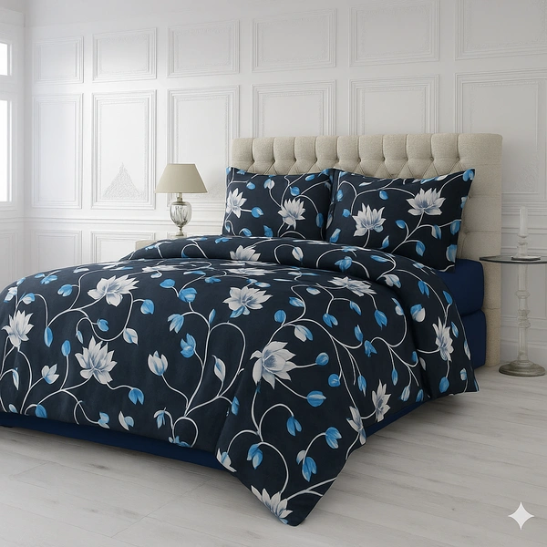 Morado MORADO 190 GSM Flannel Super Soft Warm Single Blanket for Winters - 60x90 Inches, Blue_Star - Blue Star