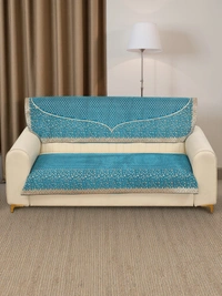 MORADO VMORADO 5 Seater Sofa Cover Sofa Panel Premium Quality, Chenille for Ultimate Protection and Style Durable, 3+1+1 Settee Slipcover in Aqua, - Aqua