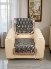 MORADO 5 Seater Sofa Cover Sofa Panel Premium Quality, Chenille for Ultimate Protection and Style Durable, 3+1+1 Settee Slipcover in Dark Grey - Dark Grey