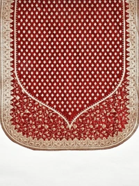 MORADO 5 Seater Sofa Cover Sofa Panel Premium Quality, Chenille for Ultimate Protection and Style Durable, 3+1+1 Settee Slipcover in Maroon & Beige, - Maroon & Beige