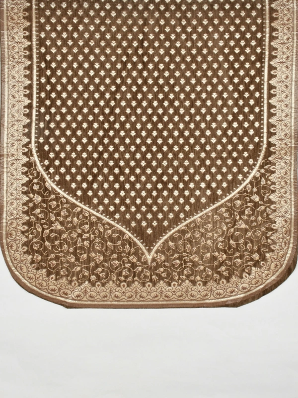 MORADO 5 Seater Sofa Cover Sofa Panel Premium Quality, Chenille for Ultimate Protection and Style Durable, 3+1+1 Settee Slipcover in Maroon & Beige, - brown