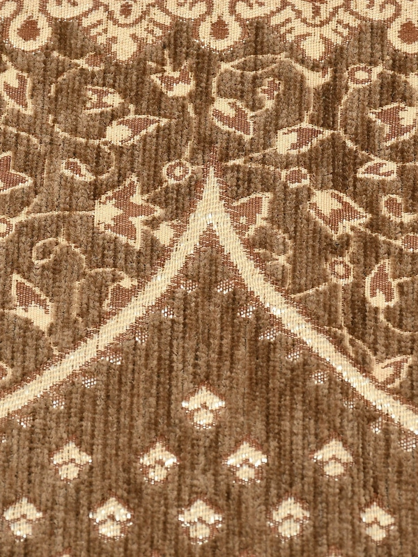 MORADO 5 Seater Sofa Cover Sofa Panel Premium Quality, Chenille for Ultimate Protection and Style Durable, 3+1+1 Settee Slipcover in Maroon & Beige, - brown