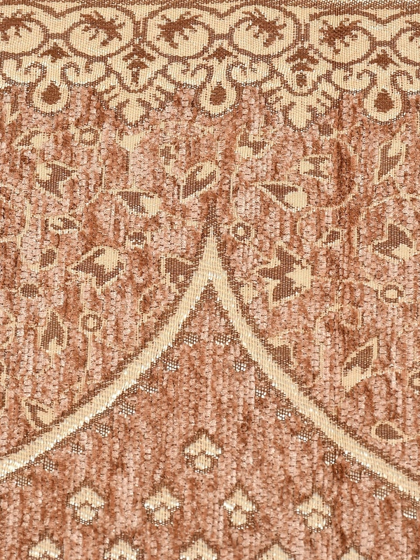 MORADO 5 Seater Sofa Cover Sofa Panel Premium Quality, Chenille for Ultimate Protection and Style Durable, 3+1+1 Settee Slipcover in Peach. - Peach