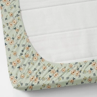 MORADO Premium Glace Cotton King Size Elastic Fitted Bedsheet with 2 Pillow Covers (72x78x8 Inches, Blue) - 72x78x10 Inches, Light Green