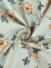 MORADO Glace Cotton King Size Bedsheet with 2 Pillow Covers with Frill (108x108, Inches) - 108x108 Inches, Light Green