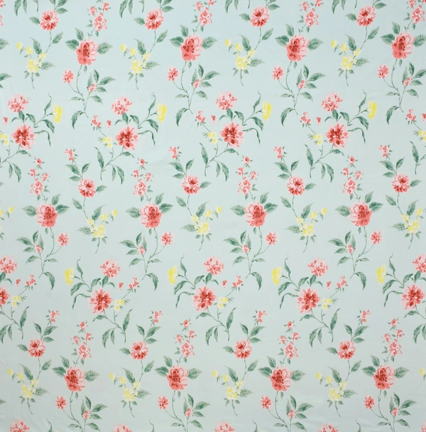 MORADO Glace Cotton King Size Bedsheet with 2 Pillow Covers with Frill (108x108, Inches) - 108x108 Inches, Sky Blue