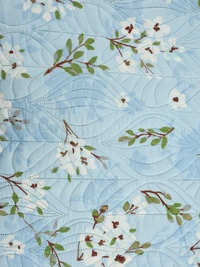 MORADO Glace Cotton Luxury Ultrasonic Printed Lightweight All Season Bedspreads/Quilted Bed Cover With 2 King Size Pillow Covers - (90x100 inches - light blue) - 90x100 Inches, Cyan Aqua