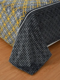 MORADO 190 GSM Flannel Super Soft Warm Single Bed Quilt Cover/Duvet Cover/Rajai Cover/Blanket Cover for Winters with Zipper -60x90 Inches, Grey - 60x90 Inches, Gray