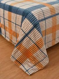 MORADO 190 GSM Flannel Super Soft Warm Single Bed Quilt Cover/Duvet Cover/Rajai Cover/Blanket Cover for Winters with Zipper -60x90 Inches, Mustarrd - 60x90 Inches, Mustard