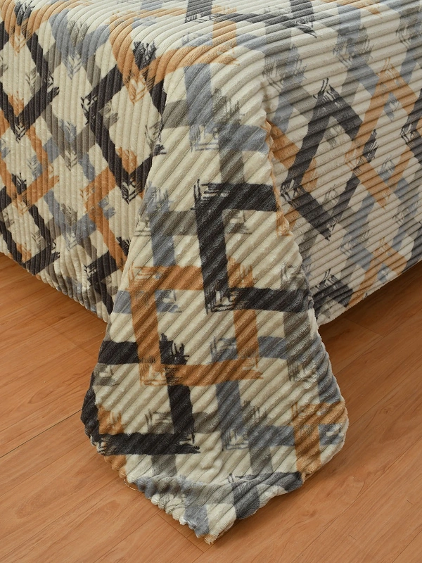 MORADO 190 GSM Flannel Super Soft Warm Single Bed Quilt Cover/Duvet Cover/Rajai Cover/Blanket Cover for Winters with Zipper -60x90 Inches, Off White - 60x90 Inches, Off White