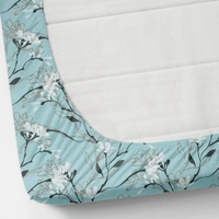 MORADO Premium Glace Cotton King Size Elastic Fitted Bedsheet with 2 Pillow Covers (72x78x8 Inches, Sky Blue) - 72x78x10 Inches, Sky Blue