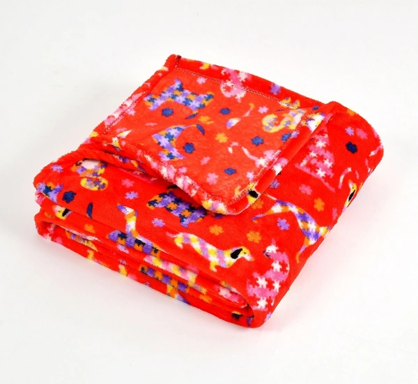 MORADO 190 GSM Flannel Super Soft Warm Single Blanket for Winters - 60x90 Inches, Red - 60x90 Inches, Red