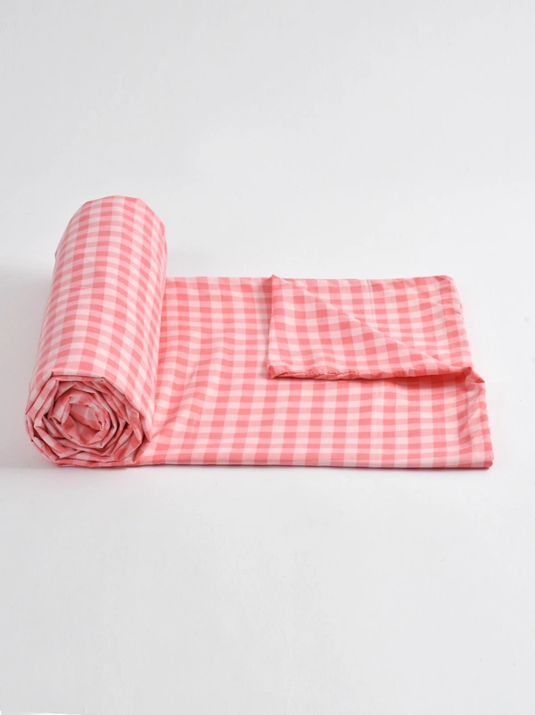 MORADO Glace Cotton Double Duvet Cover/Rajai Cover/Blanket Cover with Zipper (90x100 Inches) - 90x100 Inches, Pink