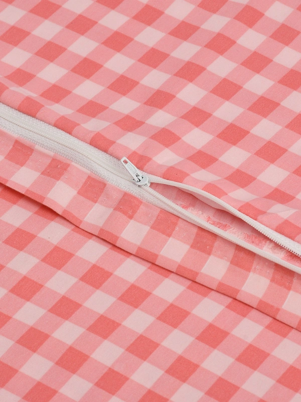 MORADO Glace Cotton Single Duvet Cover/Rajai Cover/Blanket Cover with Zipper (60x90 Inches) - 60x90 Inches, Pink