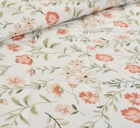 MORADO Glace Cotton Printed Reversible 150 GSM AC Comforter/Quilt/Blanket for Double Bed (90x100 Inches) Cream - 90x100 Inches, Cream