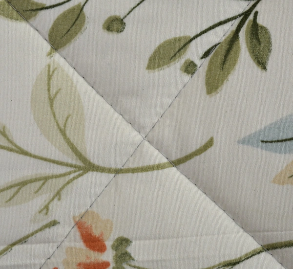 MORADO Glace Cotton Printed Reversible 150 GSM AC Comforter/Quilt/Blanket for Double Bed (90x100 Inches) Cream - 90x100 Inches, Cream