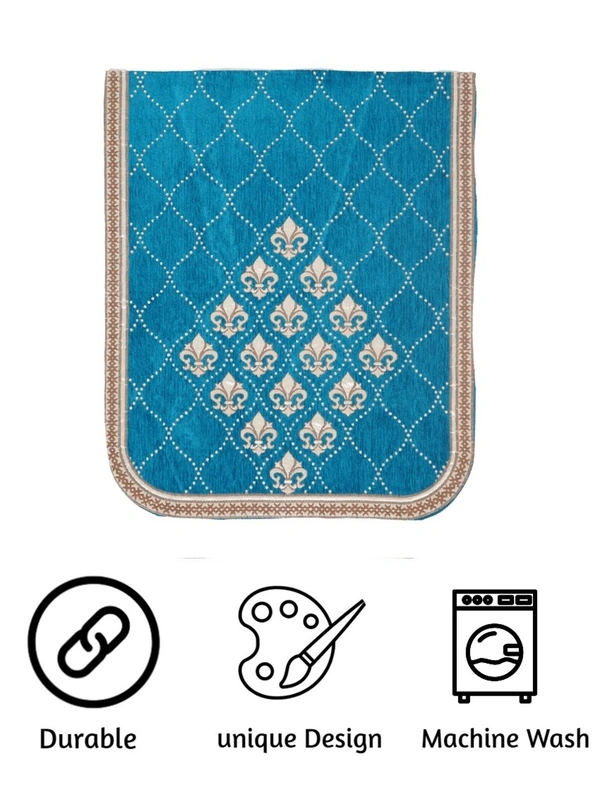 MORADO Chenille 3 Seater Sofa Covers Slip Cover for Living Room, Drawing Room and Office (3 Sitting Sofa Cover - Aqua) - Aqua