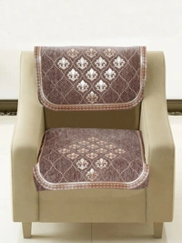 MORADO 5 Seater Sofa Cover Sofa Panel Premium Quality, Chenille for Ultimate Protection and Style Durable, 3+1+1 Settee Slipcover in Brown, - Brown