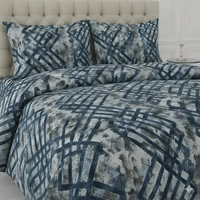 Morado MORADO 190 GSM Flannel Super Soft Warm Single Blanket for Winters - 60x90 Inches, Blue GreyCross - Blue Grey Cross