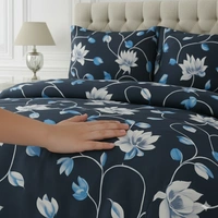 Morado MORADO 190 GSM Flannel Super Soft Warm Single Blanket for Winters - 60x90 Inches, Blue_Star - Blue Star