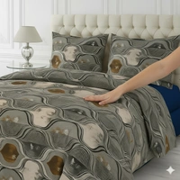 Morado MORADO 190 GSM Flannel Super Soft Warm Double Blanket for Winters - 90x90 Inches, Navy Brown Roses - Navy Brown Roses