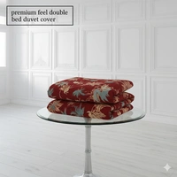 Morado MORADO 190 GSM Flannel Super Soft Warm Single Blanket for Winters - 60x90 Inches, Red Leaves - Red Leaves