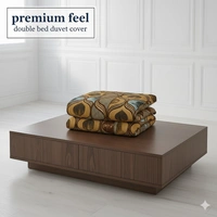 Morado MORADO 190 GSM Flannel Super Soft Warm Double Blanket for Winters - 90x90 Inches, Grey Beige Circles - Grey Beige circle