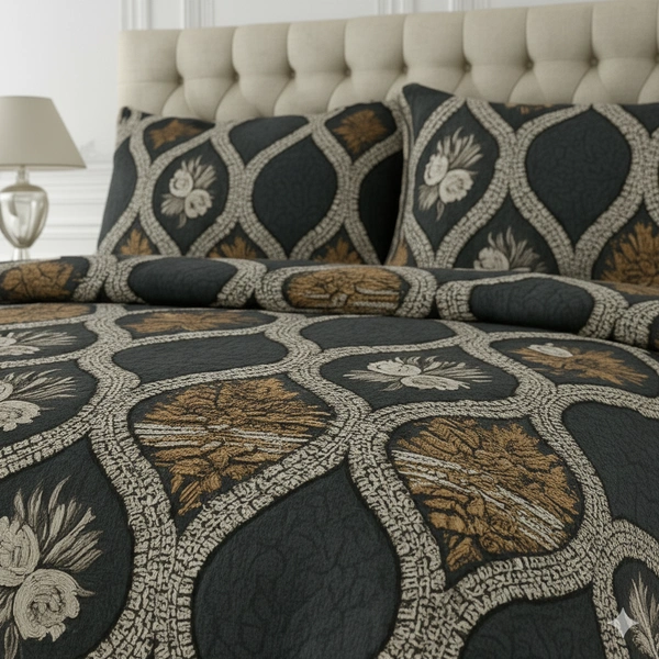 Morado MORADO 190 GSM Flannel Super Soft Warm Single Blanket for Winters - 60x90 Inches, Navy Brown Roses - Navy Brown Roses