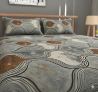 Morado MORADO 190 GSM Flannel Super Soft Warm Double Blanket for Winters - 90x90 Inches, Grey Brown - 90X90 Inches, Mountain Mist