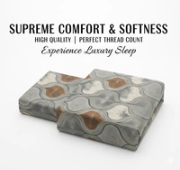 Morado MORADO 190 GSM Flannel Super Soft Warm Double Blanket for Winters - 90x90 Inches, Grey Brown - 90X90 Inches, Mountain Mist